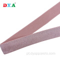 Banda elástica de roupa metálica de lasca elástica rosa de 30 mm